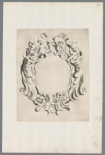 Cartouche in the rococo style