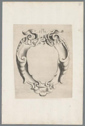 Cartouche in the rococo style