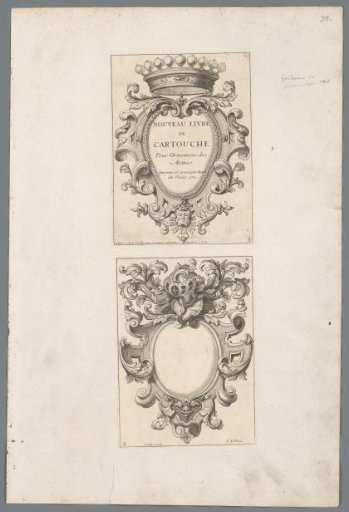 Title page for a series of cartouches