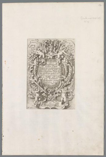 Title page for a series of designs with an acanthus motif