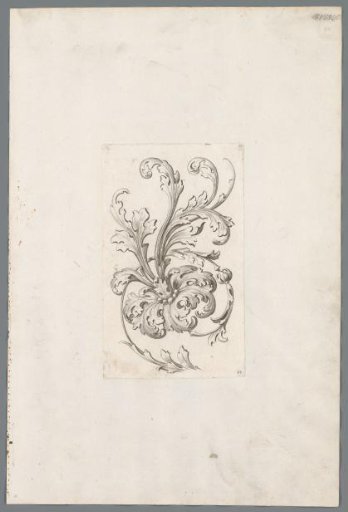 Acanthus motif with a flower