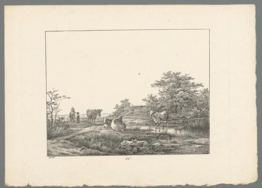 Four cows in a landscape