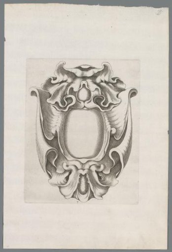 Cartouche in the rococo style