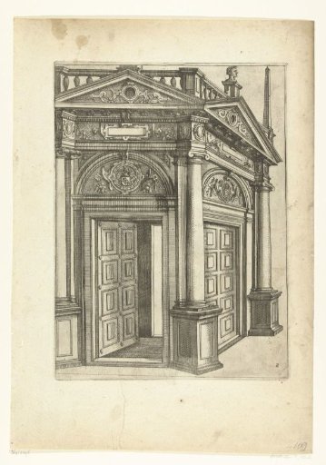 Portal with three doors