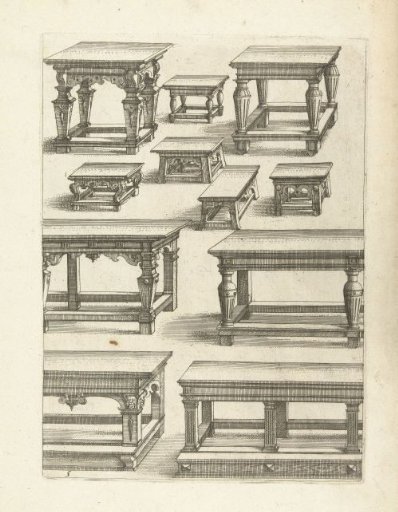 Four long tables