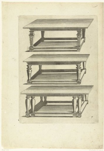 Three long tables