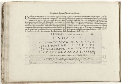 Description and writing sample of the Roman square letter