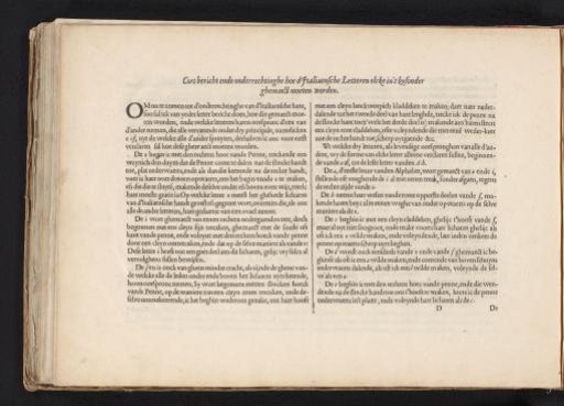Description of writing the Italic script