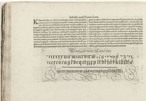 Description and writing sample of the Textur Letter