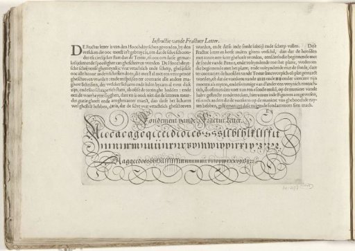 Description and writing sample of the Fraktur Letter