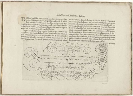 Description and writing sample of the English letters