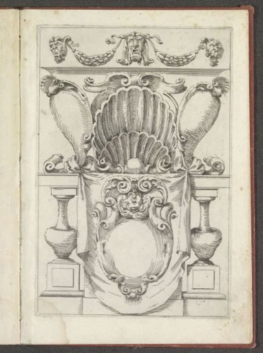 Altar with shell ornament and cartouches