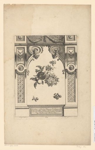 Frame with fruit