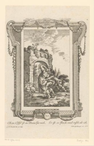 Lovers dancing and kissing