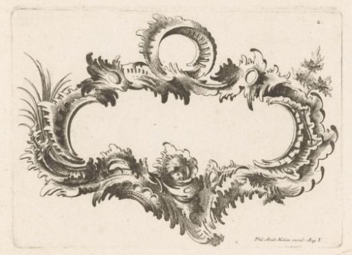 Cartouche with a putto