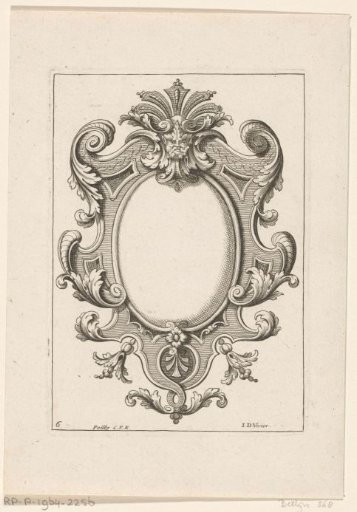 Cartouche with mask