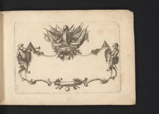 Cartouche with armor