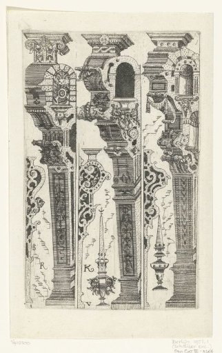 Three consoles with fantasy decorations