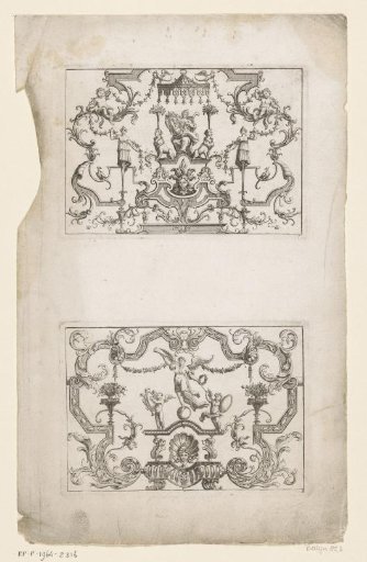 Grotesques with female figures and putti