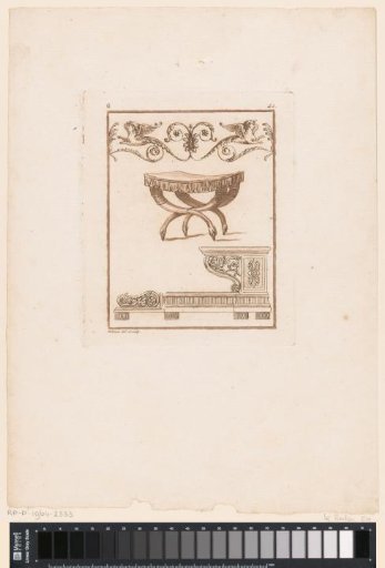 Bench with swan heads