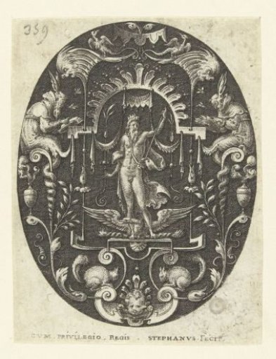 Jupiter with his eagle at his feet