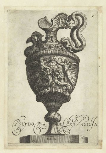 Jug with a double handle consisting of two snakes