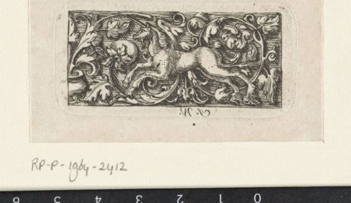 Unicorn in Leafy Scrollwork