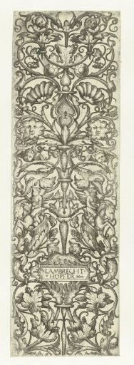Candelabrum with Leafy Scrollwork, Putti, Birds, and Masks