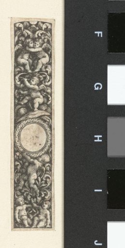 Strip with a Medallion and Six Putti
