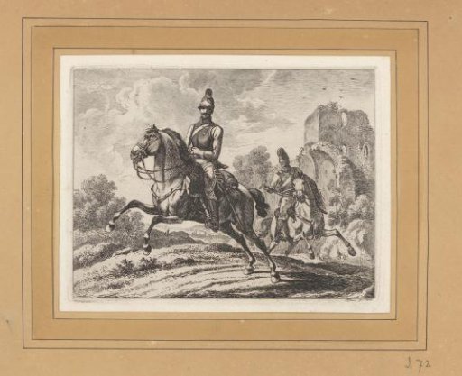 Two Cuirassiers at a Gallop