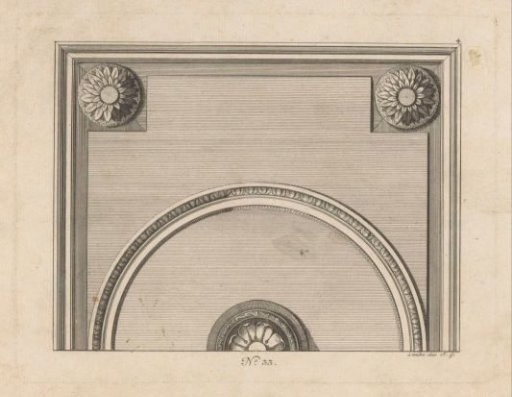 Ceiling with floral motifs