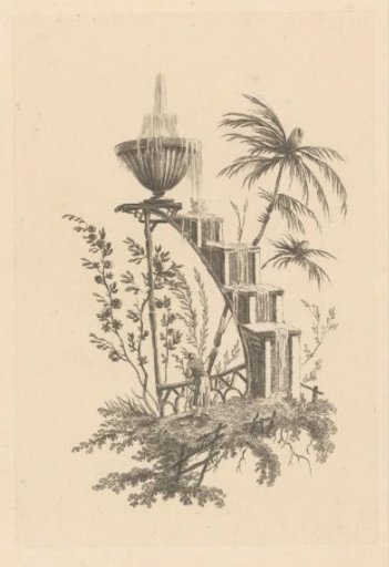 Fountain with a Staircase