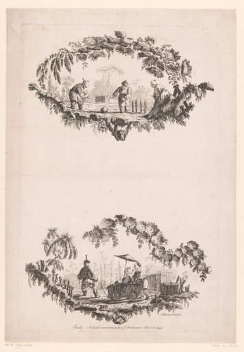 Children with a Ball and in a Carriage