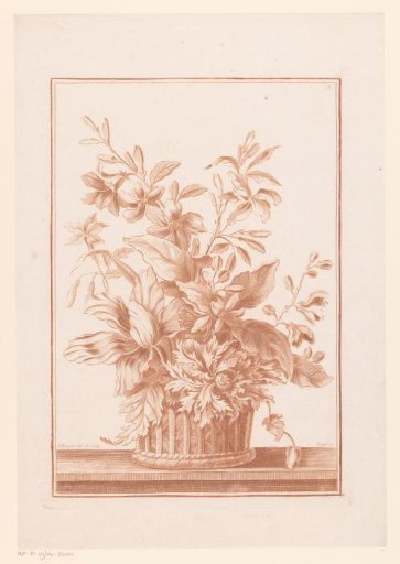 Basket with flowers