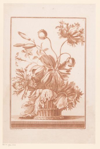 Basket with flowers