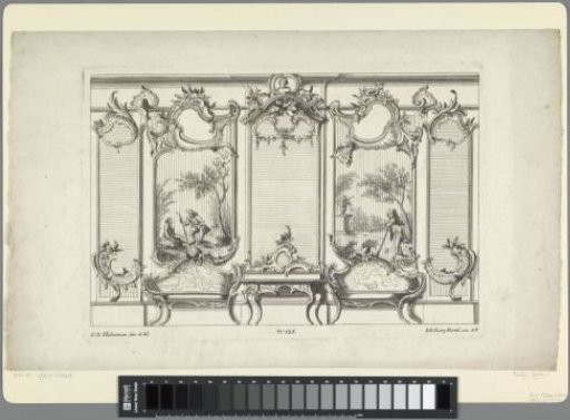 Wall arrangement with panels