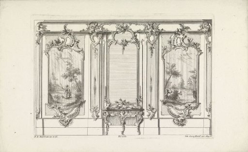 Wall arrangement with panels