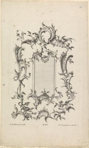 Rocaille frames with panel