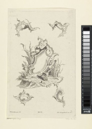 Cartouche with pillar