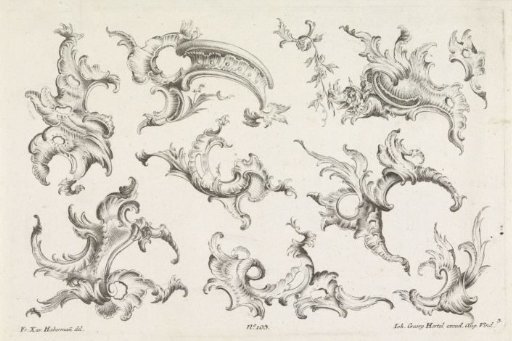 Rocaille motifs