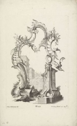 Park in a rocaille frame