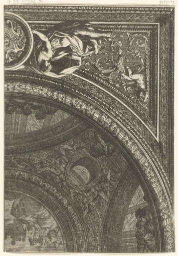 Quarter of a rectangular ceiling