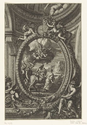 Decoration of the wall above the cornice and of the soffit