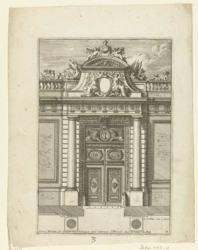Portico with an attic