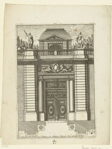 Portico with two Ionic columns