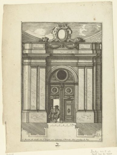 Portico with double Tuscan pilasters