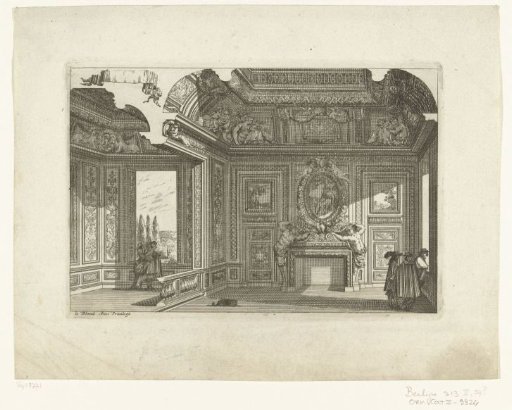 Section of a building with room and alcove