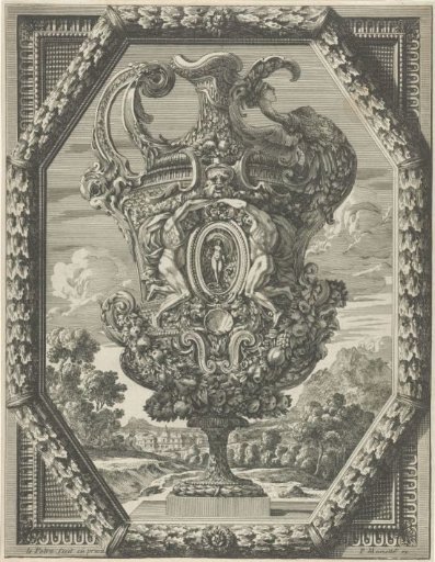 Decanter with naked youths