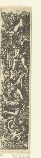 Panel with putto and eagle at the top