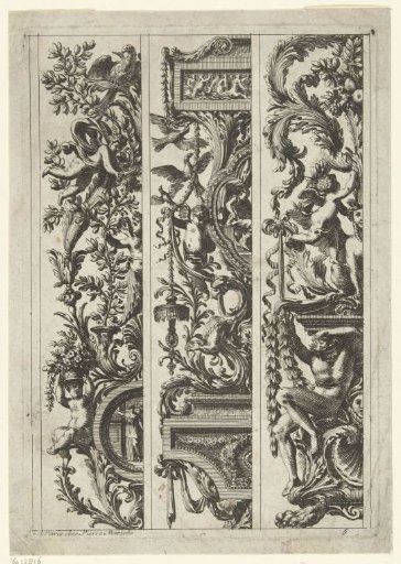 Three vertical panels